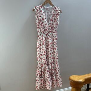 Floral Ruffle Maxi Dress